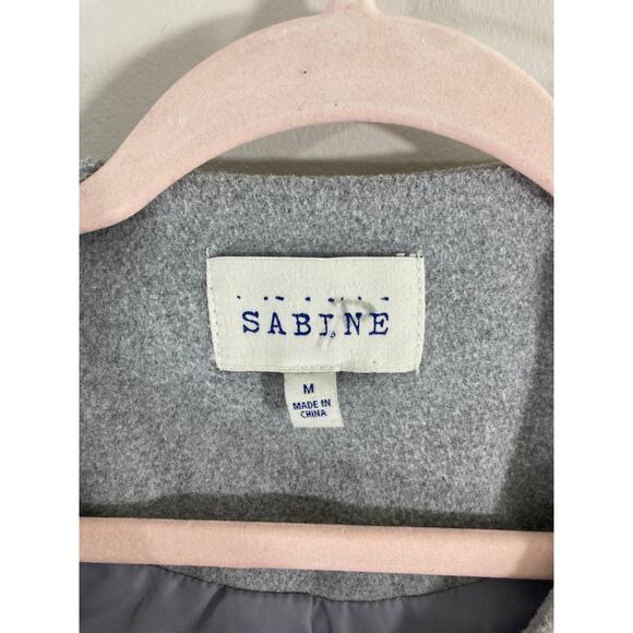 Sabine Women's Minimalist Colorblock Trench Coat  Medium - Picture 5 of 9